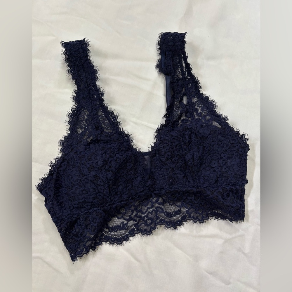 AERIE Lace Bralette in Navy Size XS